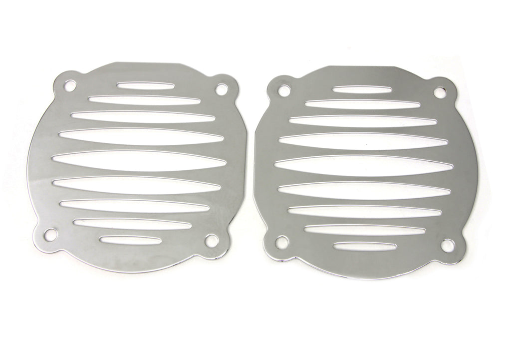 Chrome Milled Slots Speaker Grill Set