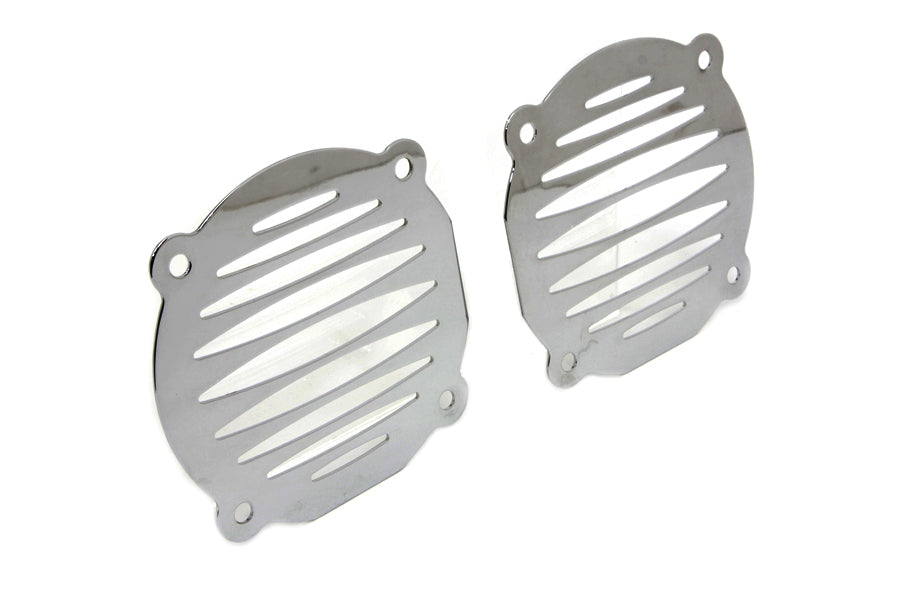 Chrome Milled Slots Speaker Grill Set