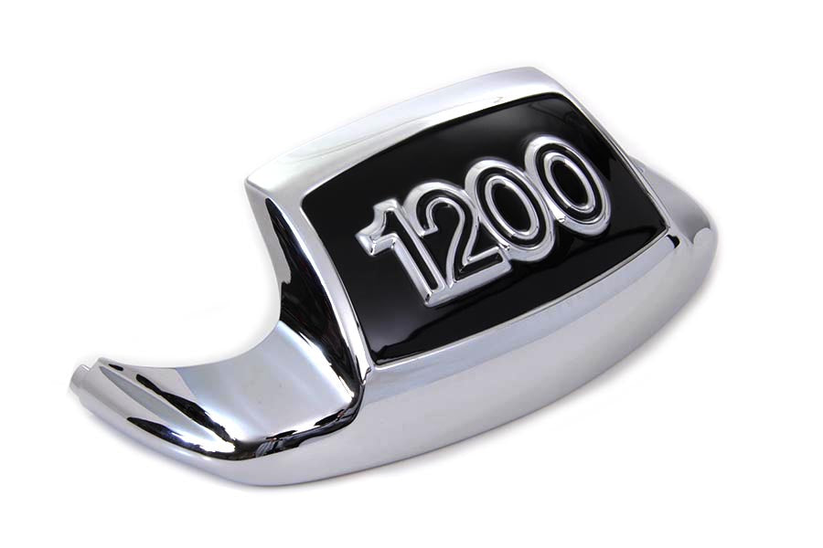 Chrome and Black Front Fender Tip 1200