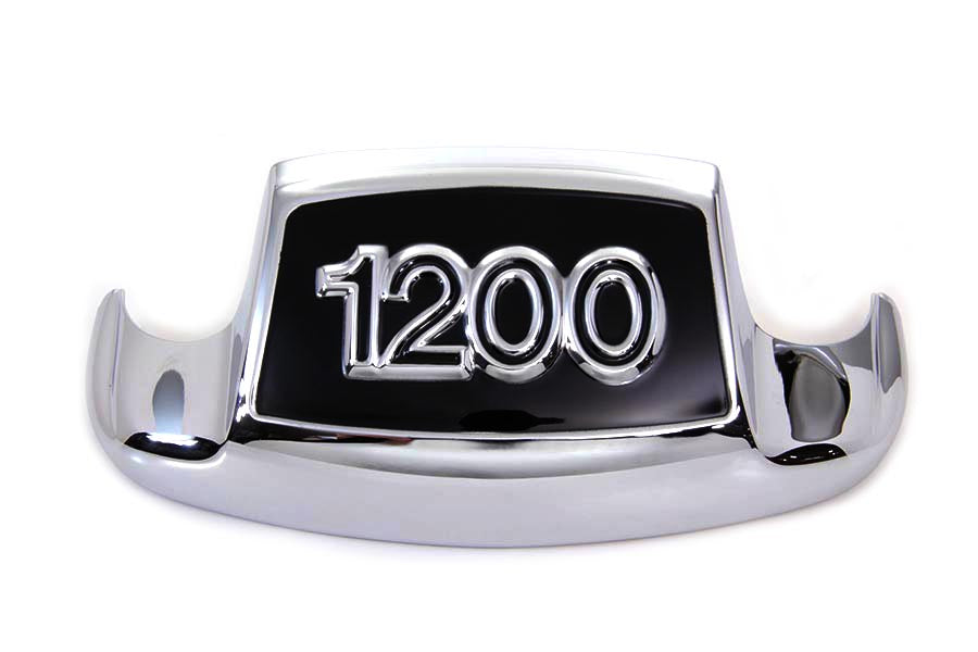 Chrome and Black Front Fender Tip 1200