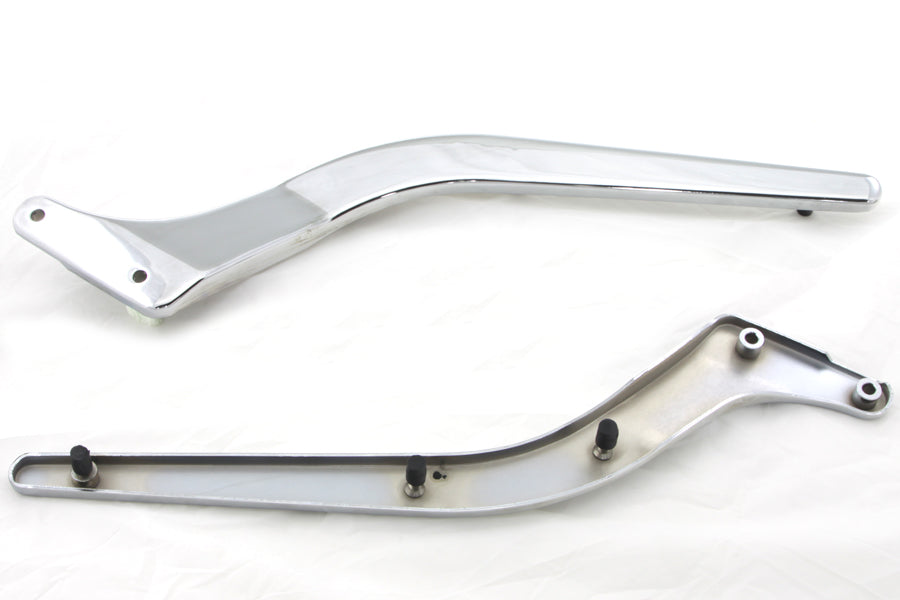 Rear Fender Strut Set Smooth Chrome