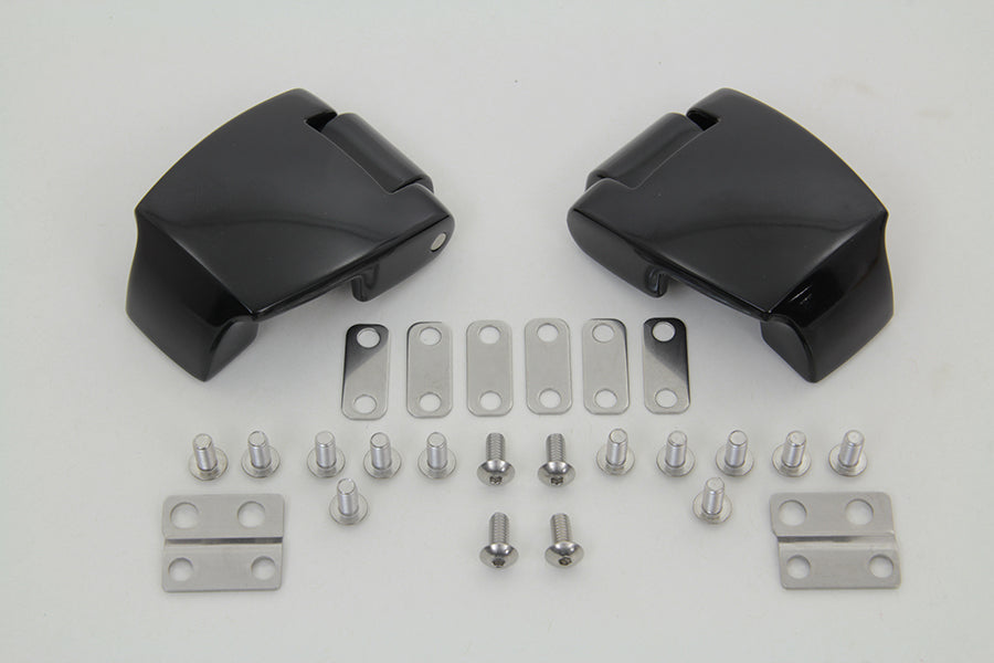 Black Tour-Pak Luggage Hinge Kit