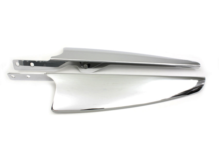 Chrome Windshield Deflector Set