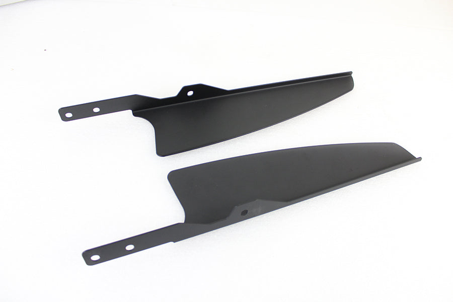 Black Windshield Deflector Set