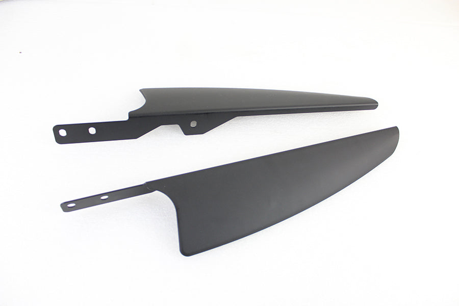 Black Windshield Deflector Set