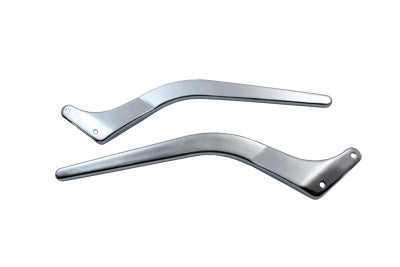 Rear Fender Strut Set Smooth Chrome