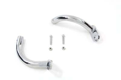 Chrome Saddlebag Guard Eliminator Brackets