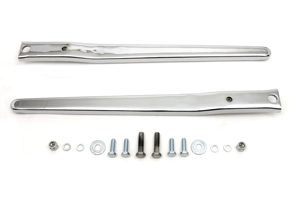 Rear Fender Strut Set Smooth Chrome