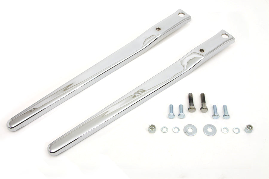 Rear Fender Strut Set Smooth Chrome