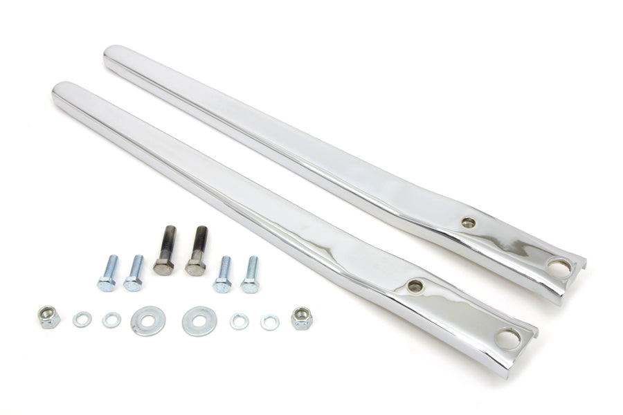 Rear Fender Strut Set Smooth Chrome