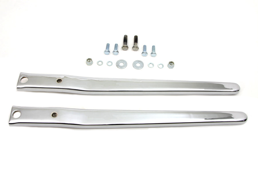 Rear Fender Strut Set Smooth Chrome