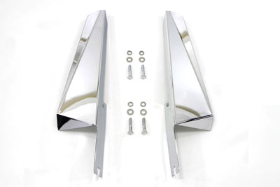 Chrome Windshield Deflector Set