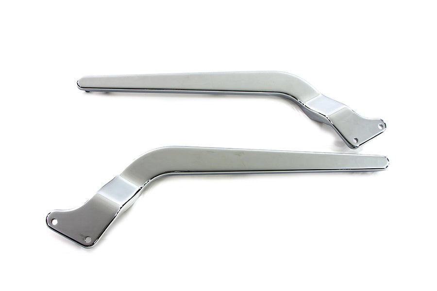 Rear Fender Strut Set Smooth Chrome