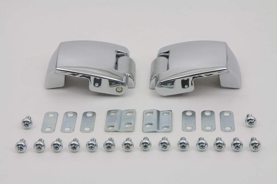 Chrome Tour-Pak Luggage Hinge Kit