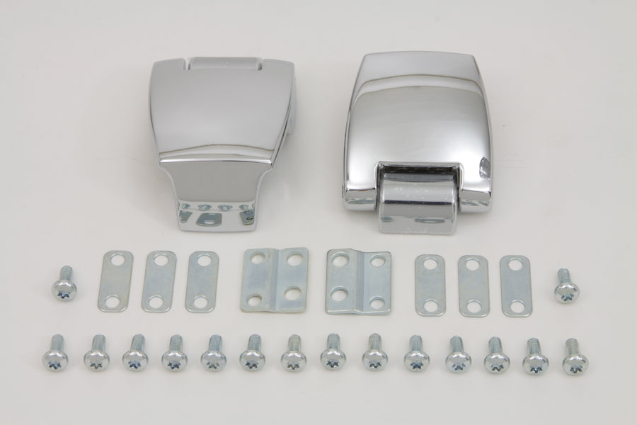 Chrome Tour-Pak Luggage Hinge Kit
