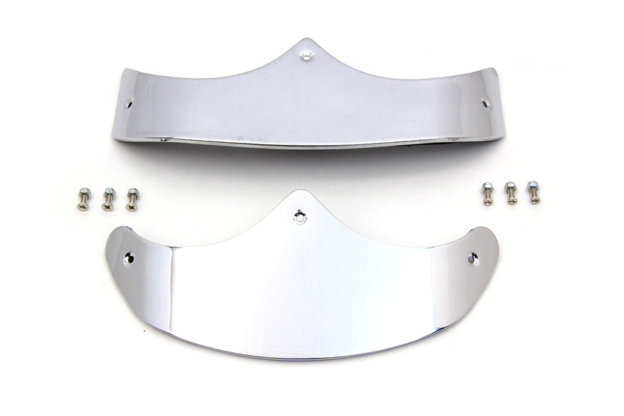 Smooth Fender Tip Set Chrome