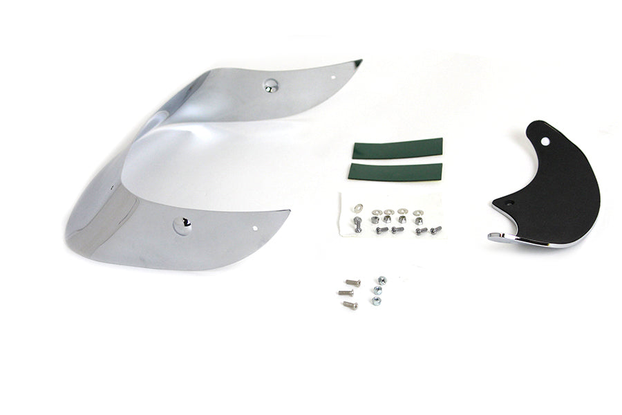 Smooth Fender Tip Set Chrome