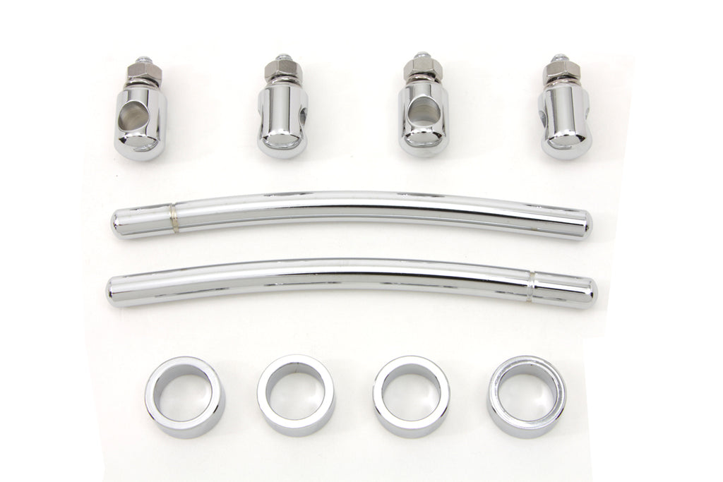 Chrome Front Fender Trim Rail Kit