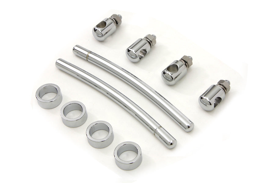 Chrome Front Fender Trim Rail Kit