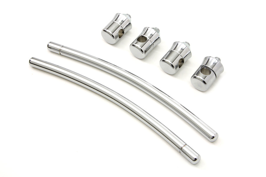 Chrome Front Fender Trim Rail Kit