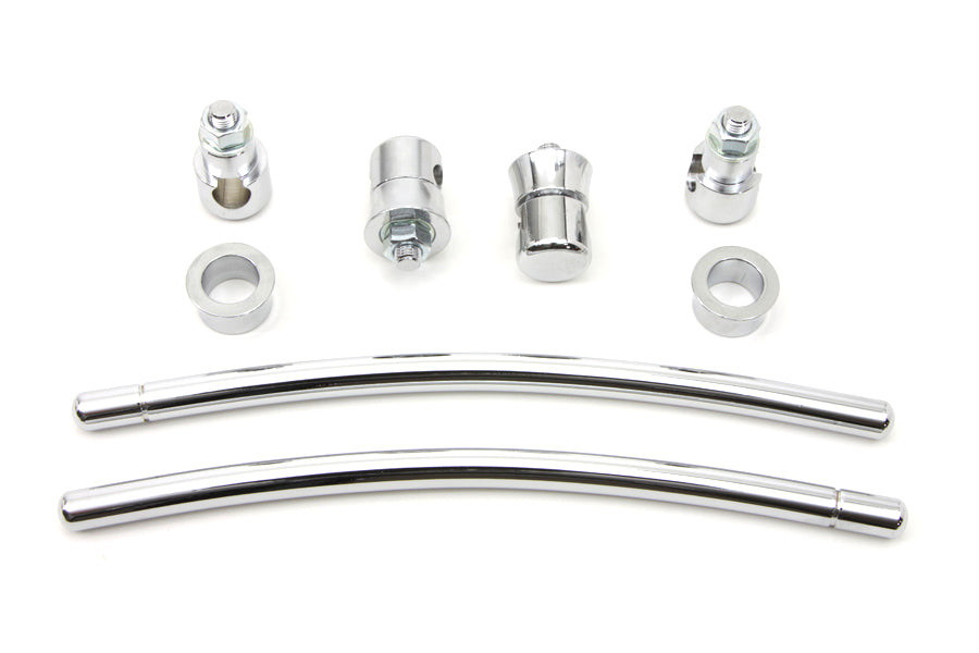 Chrome Front Fender Trim Rail Kit