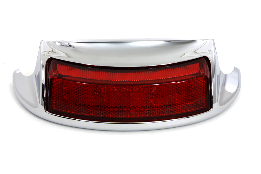Chrome LED Rear Fender Tip with Red Lens