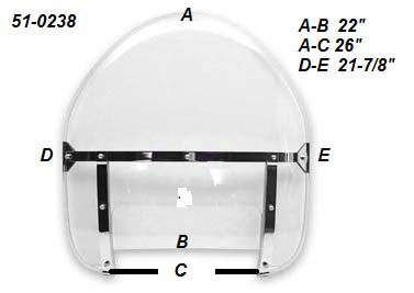 Replica Assembled Clear Windshield