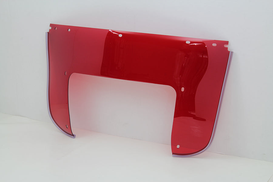 Beaded Lower Windshield Red