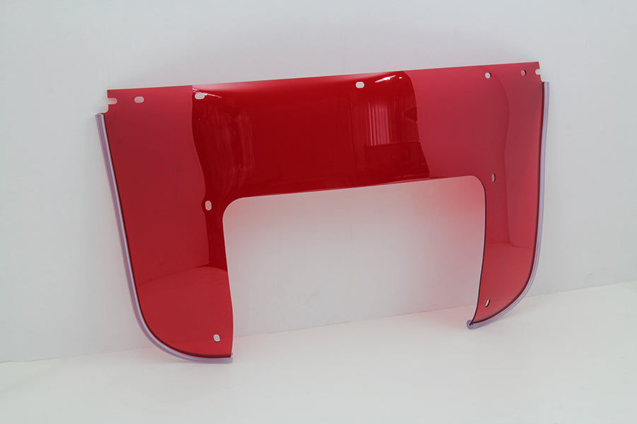 Beaded Lower Windshield Red