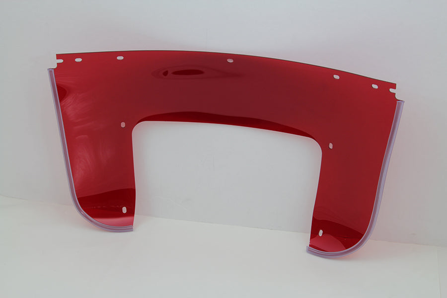 Beaded Lower Windshield Red