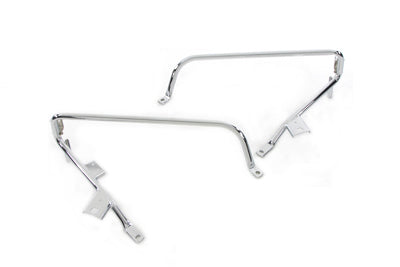Chrome Saddlebag Support Set