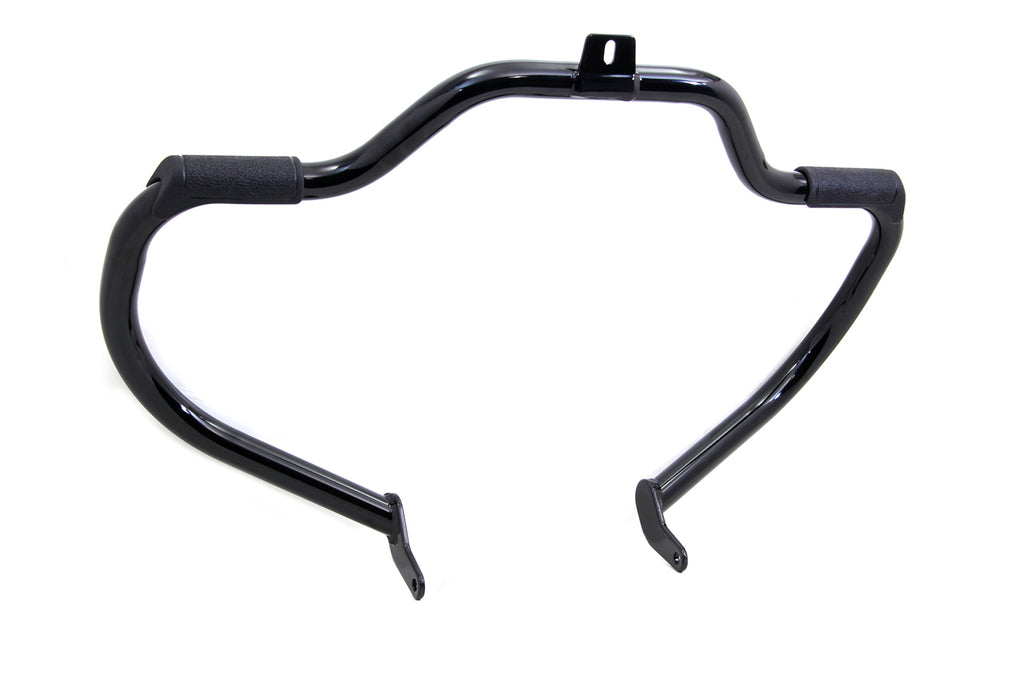 Black Front Engine Bar with Footpeg Pads