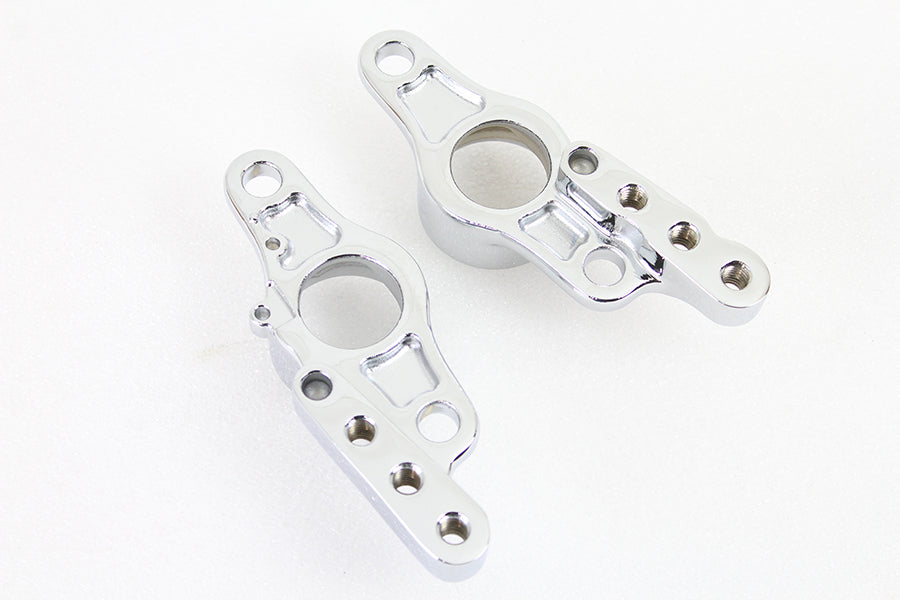 Rear Frame Fork Bracket Set Chrome