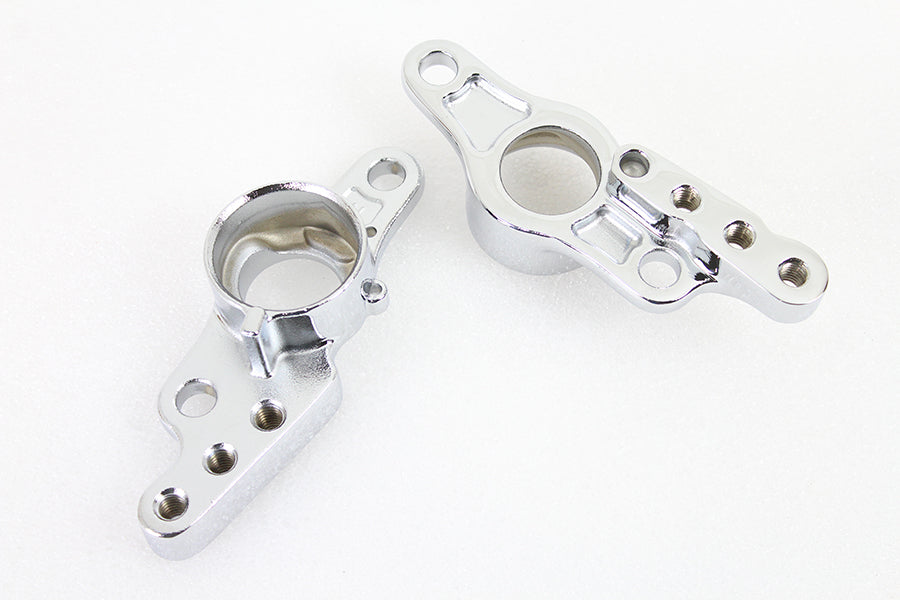 Rear Frame Fork Bracket Set Chrome