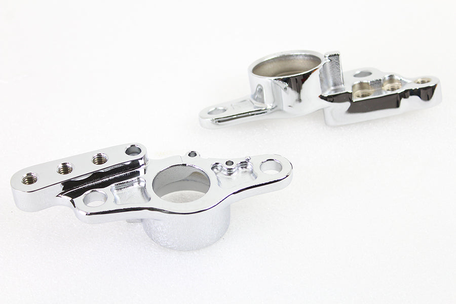 Rear Frame Fork Bracket Set Chrome