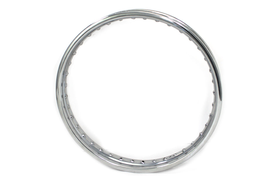 19 X 1.85 Rolled Edge Rim Chrome