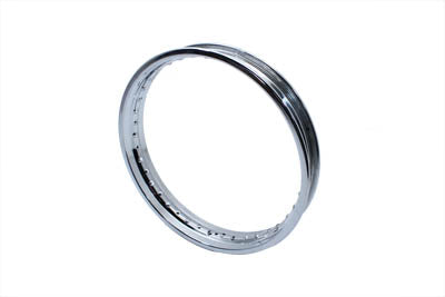 18 X 2.15 Rolled Edge Rim Chrome