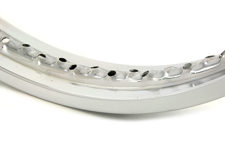 21 x 1.85 Rolled Edge Front Wheel Rim Chrome