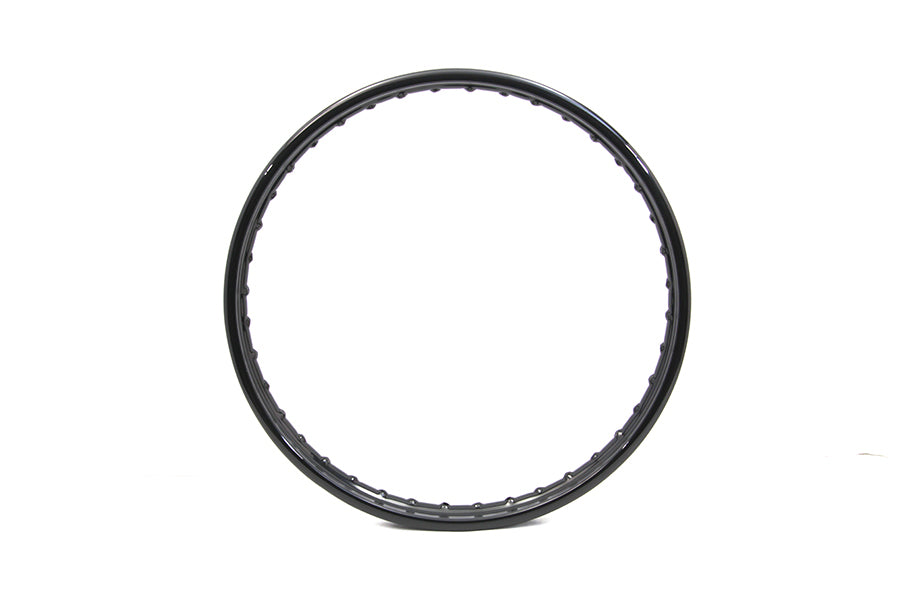 21 x 2.15 Rolled Edge Rim Black