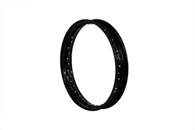 18 x 2.15 Rolled Edge Rim Black