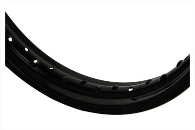 18 x 2.15 Rolled Edge Rim Black