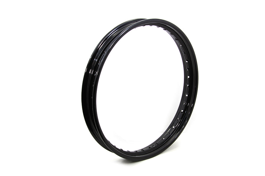 21 X 2.15 Rolled Edge Rim Black