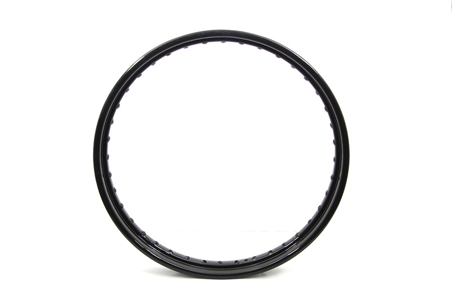 21 X 2.15 Rolled Edge Rim Black