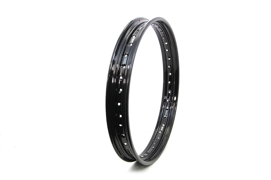 21 X 2.15 Rolled Edge Rim Black