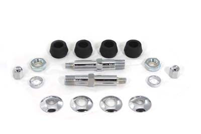 Chrome Lower Rear Shock Stud Kit