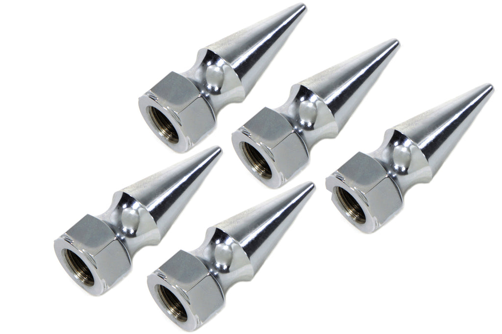 Chrome Pike Nut Fine 1/4 -28 Thread