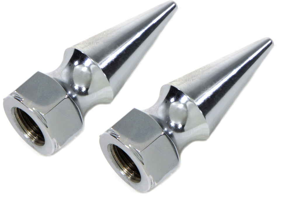 Chrome Pike Nut Fine 7/16 -20 Thread