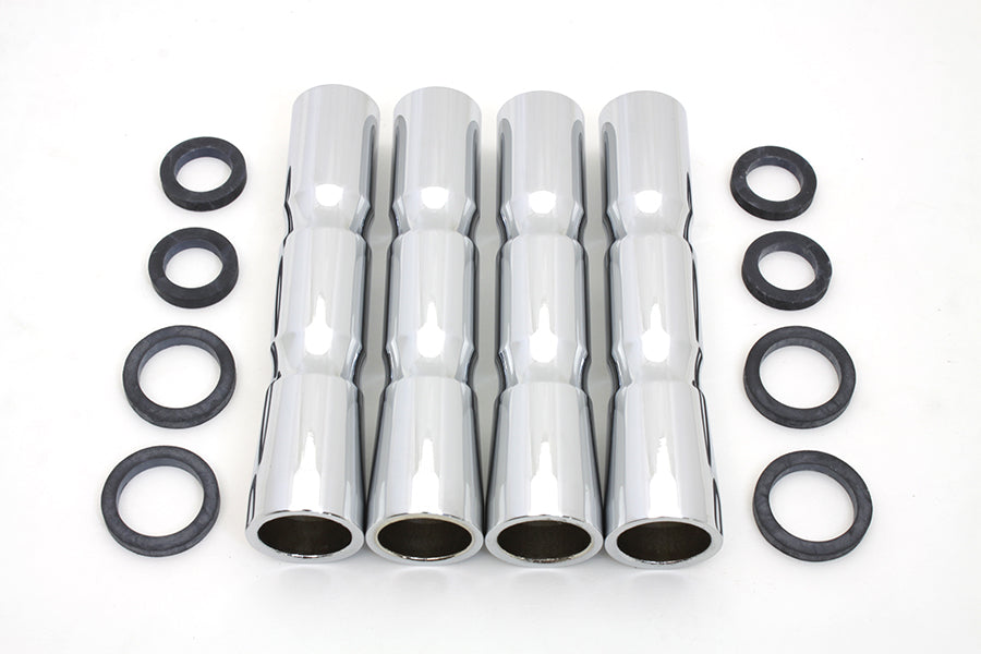 Chrome Lower Pushrod Cover Set