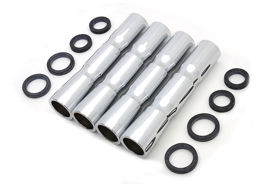 Chrome Lower Pushrod Cover Set
