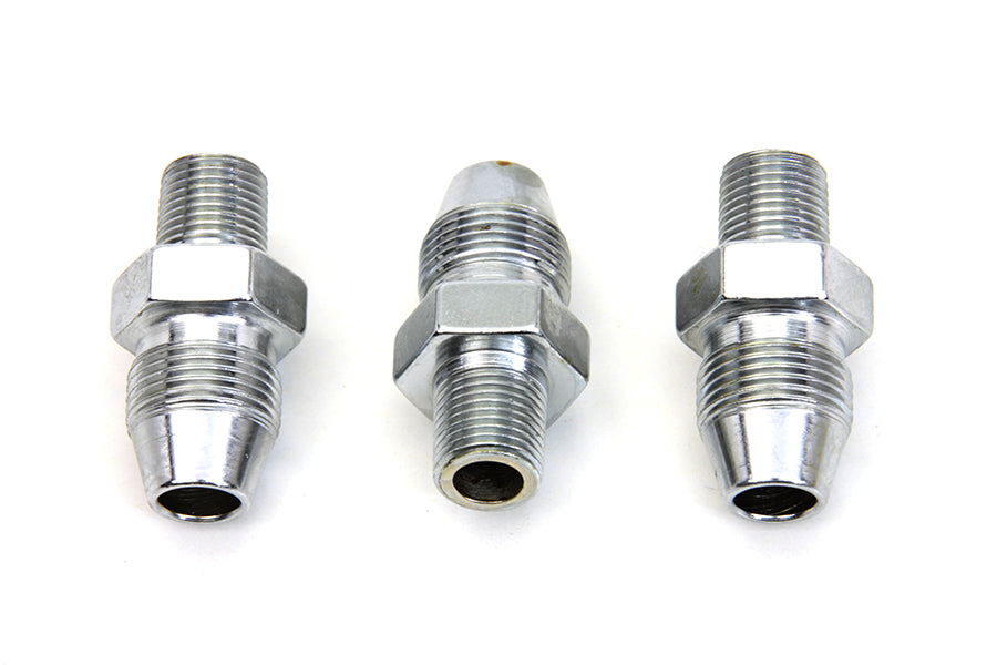 Chrome Oil Line Fitting